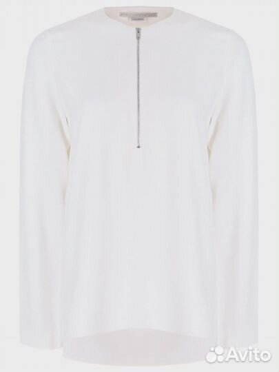 Блуза из вискозы на молнии Stella McCartney