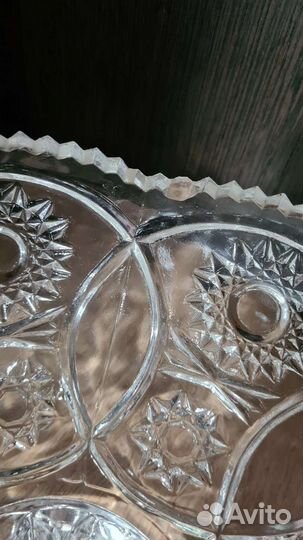 Большая хрустальная ваза