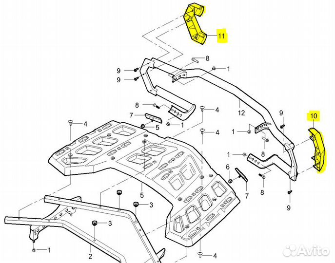 Накладка (уголок бампера) odes