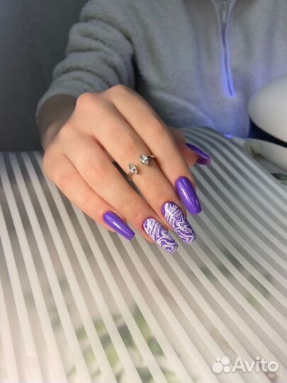 Маникюр, покрытие гель-лак,наращивание