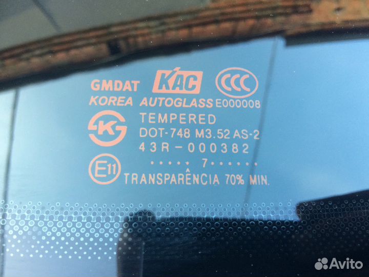 Стекло заднее Шевроле Лачетти Разбор