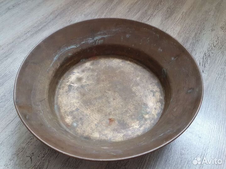 Латунный таз для варенья СССР