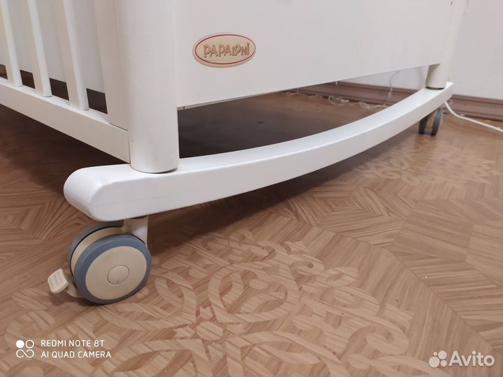 Кровать детская Papaloni натур. дерево с матрасом