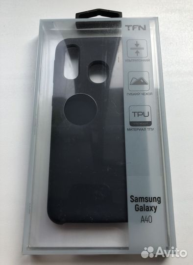 Чехол для Samsung A40 темный синий