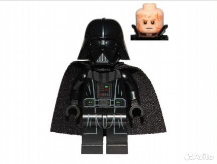 Lego Star Wars Darth Vader (Light head, plain arm)