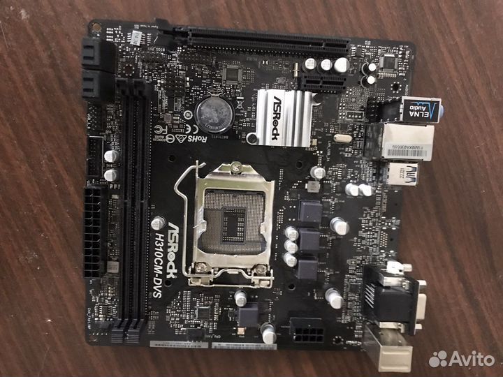 Материнская плата asrock h310cm-dvs 1151v2