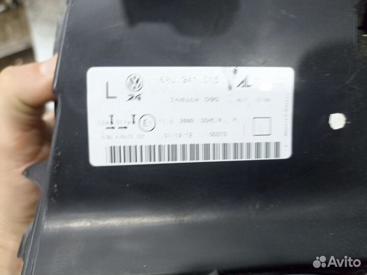 Фара левая оригинал Volkswagen Polo седан галоген