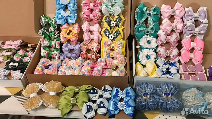 Резинки - бантики, заколки для волос