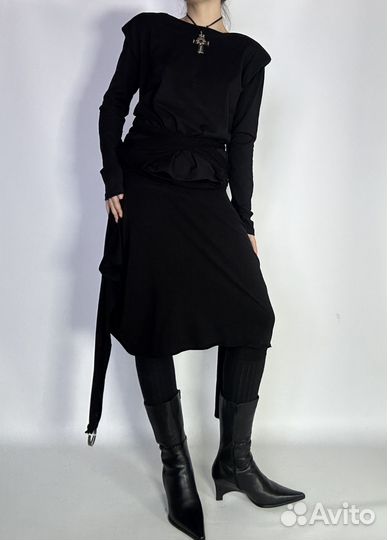 Топ с подплечниками Винтаж