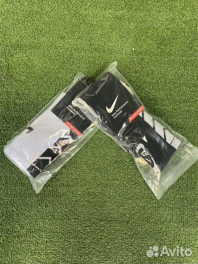 Футбольные носки nike белые/черные