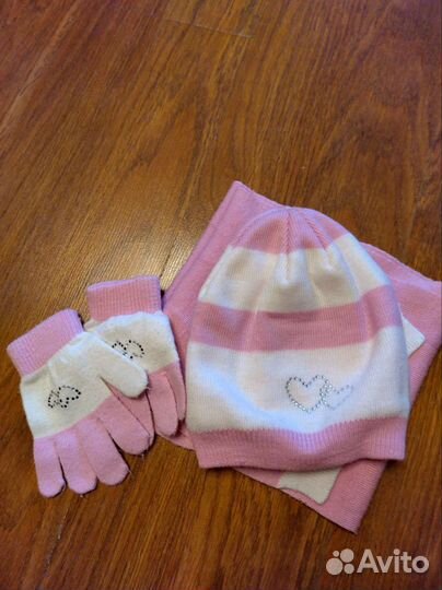 Комплект шапка, шарф