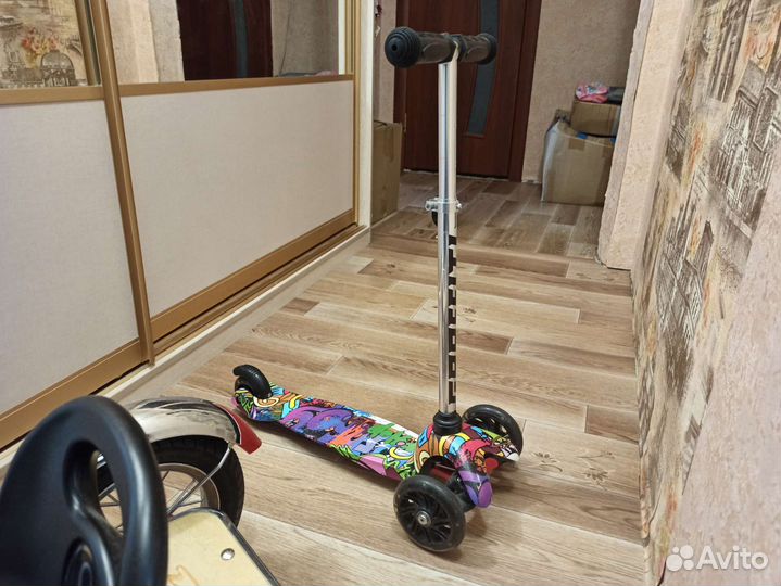 Велосипед и самокат