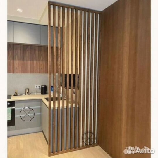 Деревянные перегородки и рейки под заказ