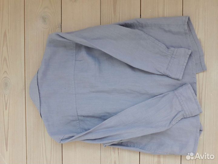 Рубашка льняная на мальчика 114 см