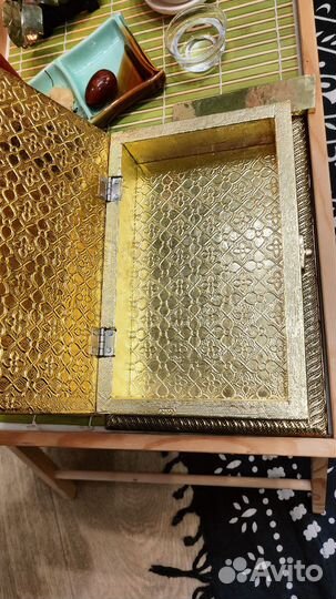 Шкатулка золотая Индия