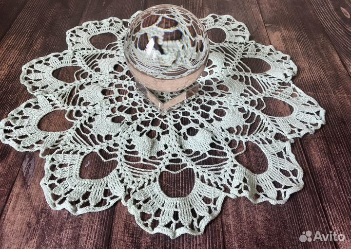 Салфетка ажурная, вязаная крючком