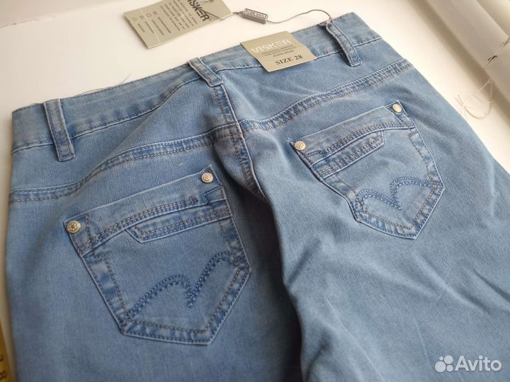 Женские джинсовые шорты бриджи 44 W28 размер