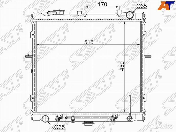 Радиатор Kia Sportage 93-06