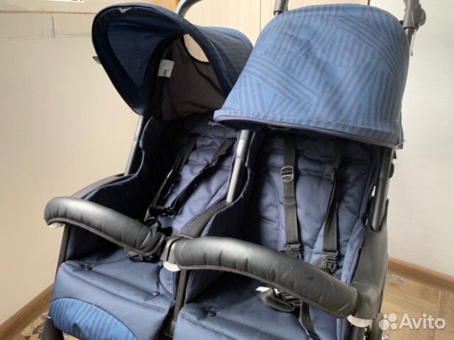 Коляска для двойни peg perego aria shopper twin