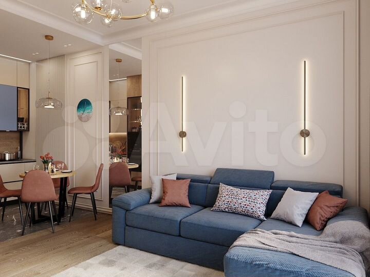 2-к. квартира, 49,1 м², 6/6 эт.