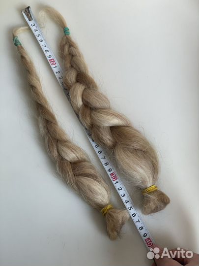 Волосы для наращивания блонд натуральные