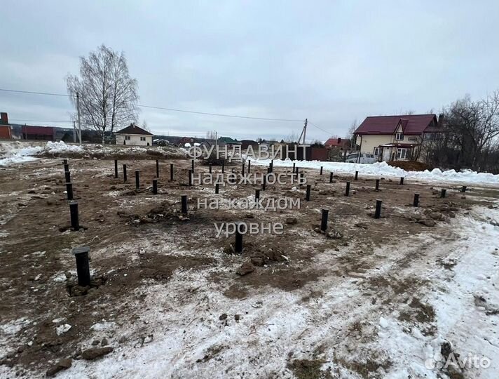 Монтаж винтовых свай