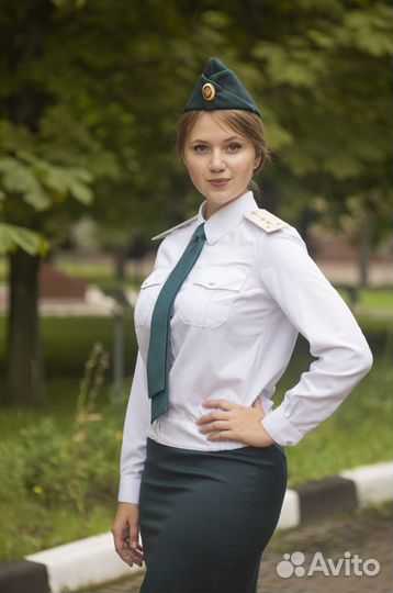 Рубашка белая форменная с длинным рукавом фтс