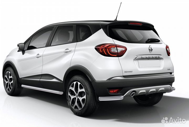 Защита заднего бампера Rival Renault Kaptur 16-20