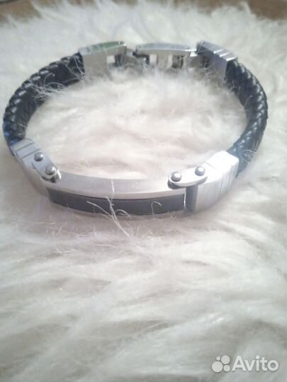 Кожаный браслет мужской