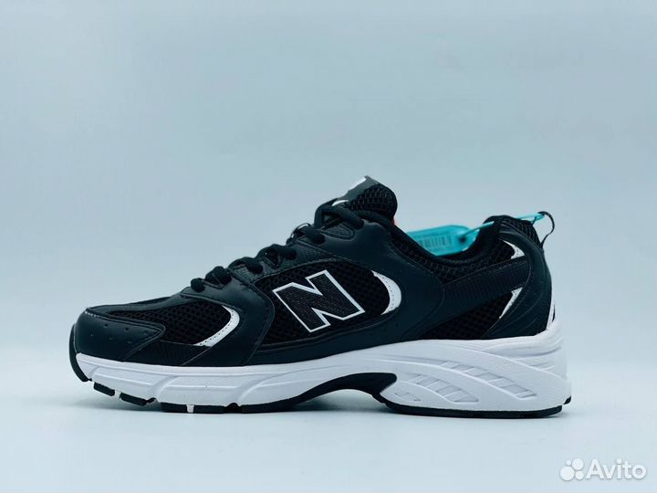 New balance 530 великан чёрные разм. 47