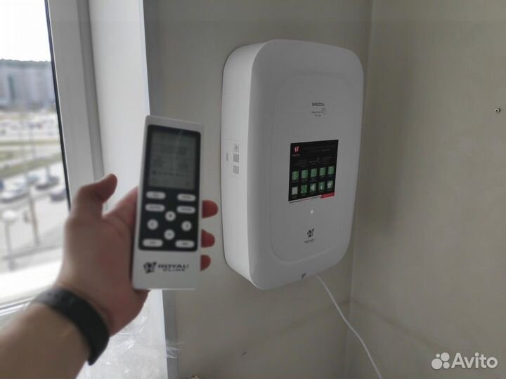 Бризер со склада, установка