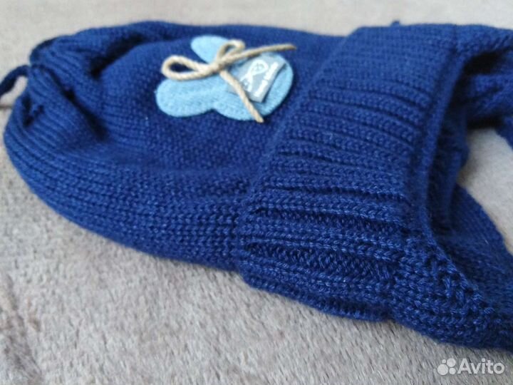 Детская шапочка и шарф-манишка демисезонные новые