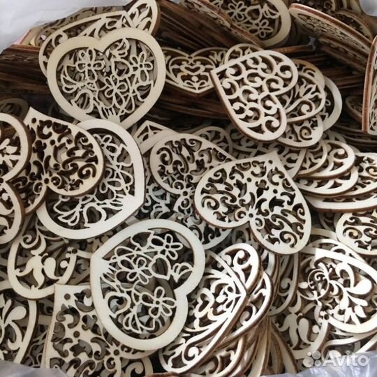 Деревянные заготовки для росписи, скрапбукинга