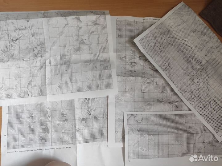 Схема для вышивания крестиком Утренняя прогулка