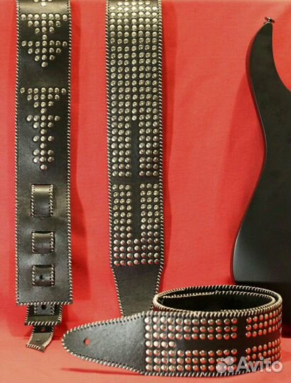 Гитарные ремни из натуральной кожи 