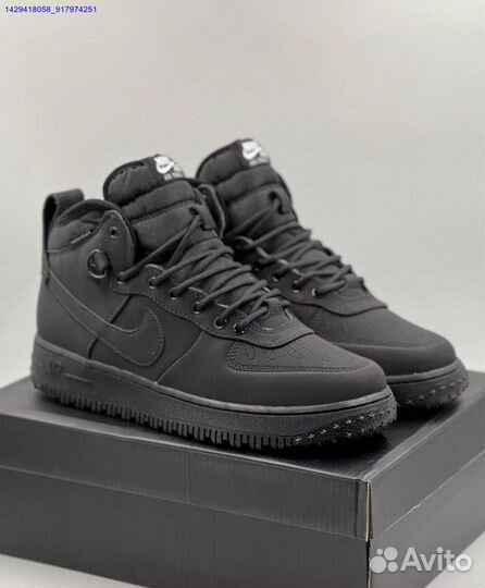 Кроссовки Nike Air Force 1 Duckboot (с мехом) (Арт.91753)