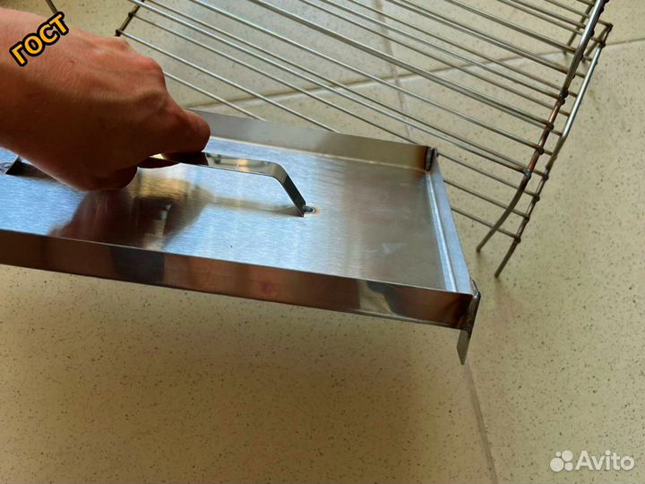 Коптильня из нержавеющей стали крышка домик