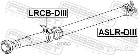 Подшипник опоры карданного вала lrcbdiii Febest