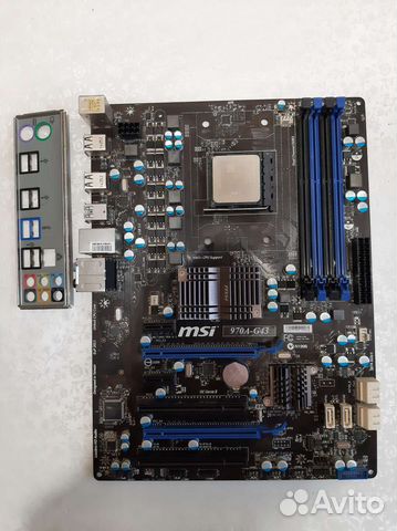 Материнка(не рабочая) с процессором FX 4350