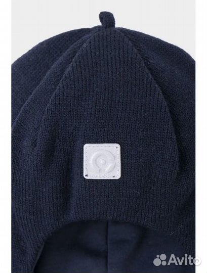Шапка шлем 46 48 зима Crockid синяя