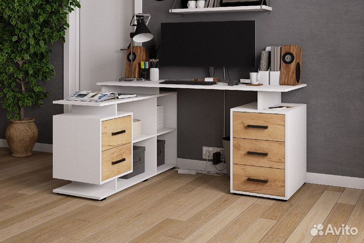 Компьютерный стол угловой (110х150) скму-3