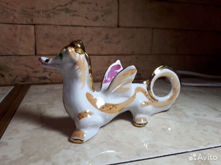 Статуэтка Фарфор Дракон Дракончик Дулево СССР