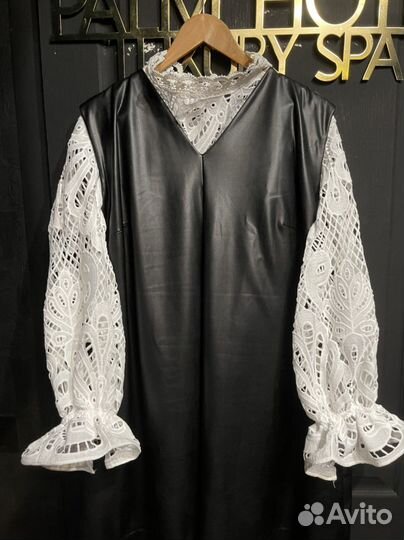 Кожаный сарафан 54/64