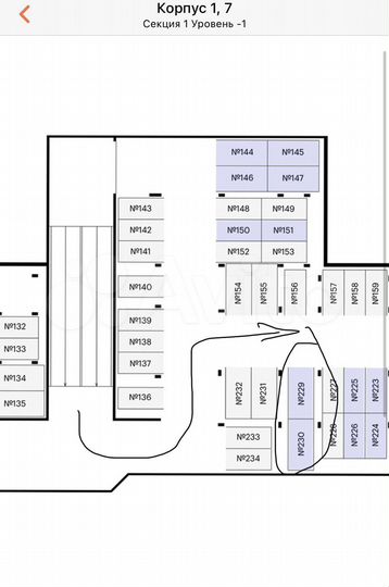 Машиноместо, > 30 м²