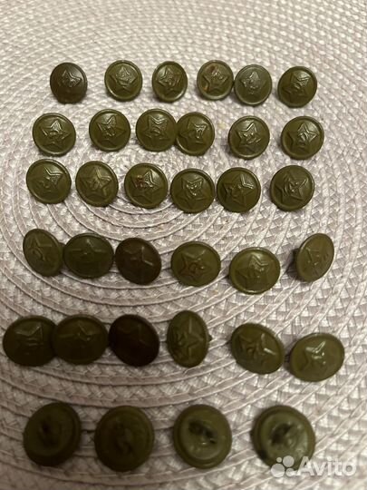 Пуговицы ркка СССР малые металлические