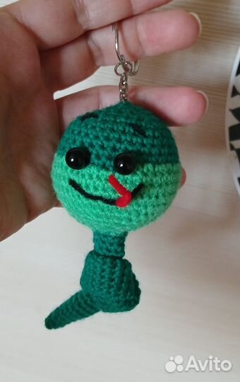 Брелок подвеска игрушка змея подарок