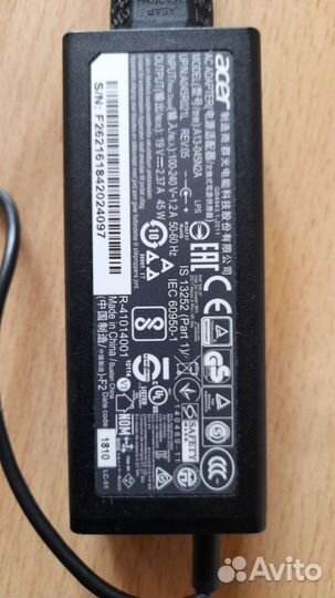 Блок питания зарядка для ноутбука acer
