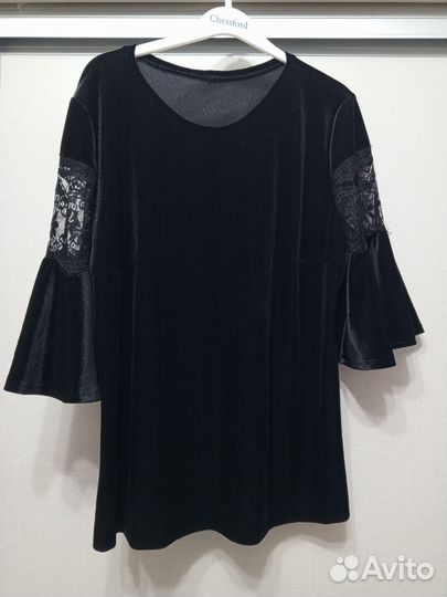 Велюровая блузка