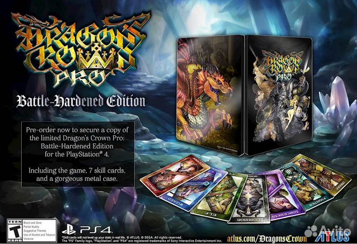 Dragon's Crown Pro steel book PS4 и PS Vita комбо