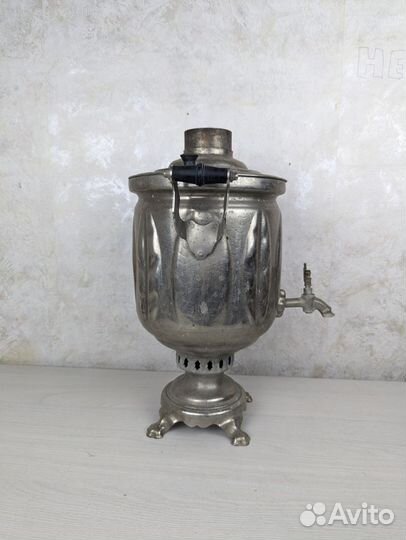 Самовар на дровах на углях листья 5л Угольный